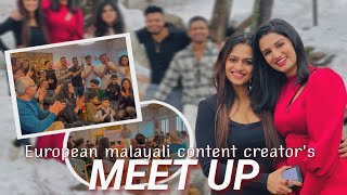 European Malayali Content creators meetup  Our small meetup  Finland vlog [upl. by Yenettirb974]