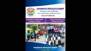 navodaya class 11 th notification outnavodayavidyalayanavodayaclass6 navodayaclassesentranceexam [upl. by Joy]