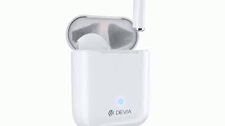 Devia Auricolari Doppi Wireless Bluetooth Stereo TWS con astuccio per carica [upl. by Hagi852]