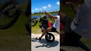 125cc Pit Bike Wheelie  Syx Moto wheelie pitbike [upl. by Zetnas52]