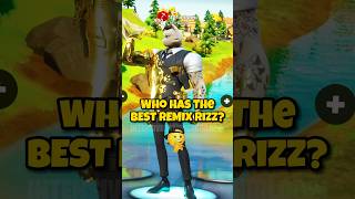 Who Has The Best CHAPTER 2 REMIX RIZZ 😏 fortnite shorts [upl. by Whiffen757]