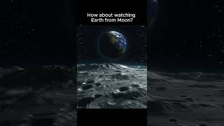 How about watching Earth from Moon  shorts space [upl. by Skylar]