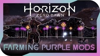 Horizon Zero Dawn  Farming Purple Modifications post disc launcher nerf [upl. by Modeerf]