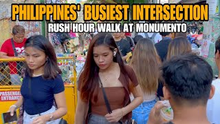 CALOOCAN CITY PHILIPPINESStreet food and street scenes in Monumento Caloocan City 4k [upl. by Barlow]