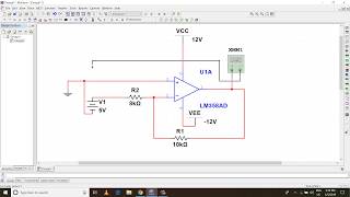 Inverting configuration of opamp lm358 in multsim 141 video [upl. by Karen]