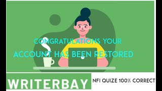 WRITERBAY NFI Quize Answers  How to pass writerbay NFI  Writerbay Test Answers [upl. by Latrice141]