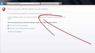 How to Remove Security Certificate error on Internet Explorer [upl. by Philippe]