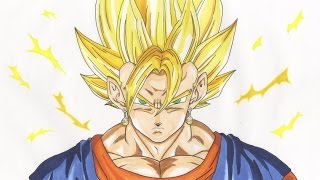 Drawing Vegito Super Saiyan [upl. by Magnusson976]