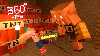 Vs Piglin 360° 3D Animation FNF Vs Minecraft Bastion Song [upl. by Retrop]