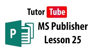 MS Publisher Tutorial  Lesson 25  Alignment Tool [upl. by Edmund17]