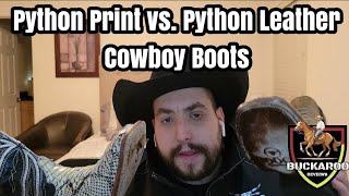 Python Print vs Python Leather Cowboy Boots Which is Better [upl. by Attenol583]