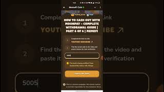 HOW TO CASH OUT WITH MOONPAY – COMPLETE WITHDRAWAL GUIDE  PART 6 OF 6  MEMEFI New Video Code [upl. by Ellon]