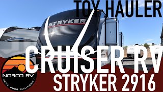 2021 Cruiser RV Stryker 2916 Toy Hauler Upgraded and New Design [upl. by Turino522]