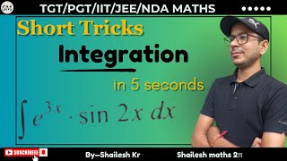 Integration Short Trick TGT PGT IIT JEE NDA KVS NVS EMRS DSSSB TGT PGT MATHS [upl. by Cirnek]