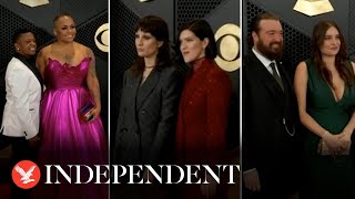 Grammys Stars arrive on red carpet for 2024 awards [upl. by Adamski366]