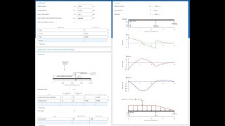 FREE 2D Simply and Continuous Beam Analysis CLEARCALCS online  BMD SFD Deflection amp Reactions [upl. by Yme430]