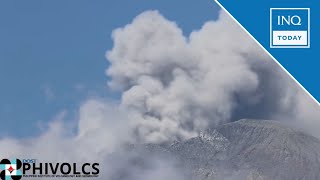 Phivolcs records 2 ash emission events at Kanlaon Volcano  INQToday [upl. by Charmion]