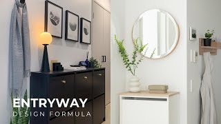 Foolproof Formula To Create A Functional amp Beautiful Entryway  5 Popular Combos [upl. by Hesoj154]