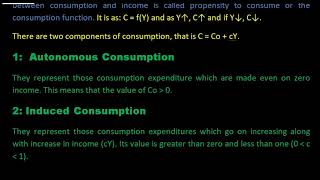 Explain Keynesian Consumption Function  Autonomous Consumption  Induced Consumption  APC  MPC [upl. by Annaet]