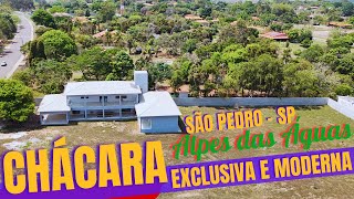 CHÁCARA DE LUXO À VENDA EM SÃO PEDROSP  600m² CONSTRUÍDOS E VISTA PARA SERRA DO ITAQUERI chacara [upl. by Oliviero]