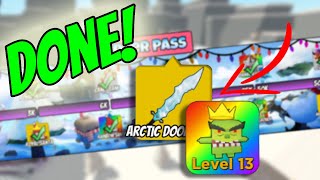 COMPLETING THE WINTER PASS  INSANE REWARDS  Roblox Giant Simulator [upl. by Trebleht]