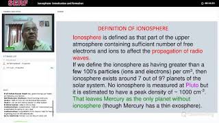 Web 9 1 Ionosphere Introduction and formation [upl. by Debi]