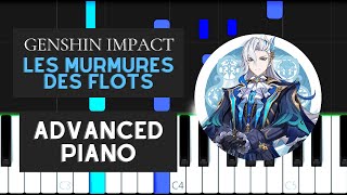 Les Murmures Des Flots Advanced Piano Tutorial  Genshin Impact [upl. by Aisercal]