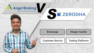 Angel Broking Vs Zerodha  Brokerage Charges Margin Trading Platform [upl. by Alta]