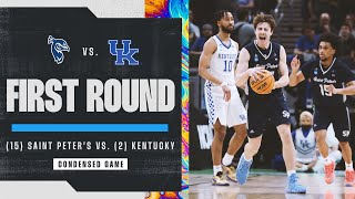 Saint Peter’s vs Kentucky  First Round NCAA tournament extended highlights [upl. by Azilef]