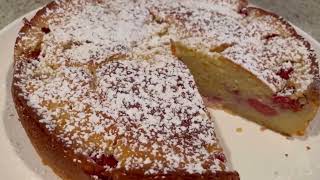 Limoncello Raspberry Ricotta Cake Easy Italian recipe [upl. by Nysa]