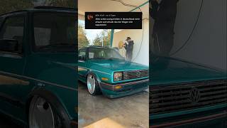 mk2 golf golf2 vw vwgolf bagged tuning [upl. by Eetsim831]