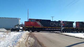 CN 507 in Sackville NB  February 2024 [upl. by Anipsed439]