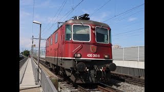 Eisenbahnverkehr an der Grenze SchweizDeutschland in Basel [upl. by Avie]