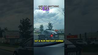 Driver Gets Instant Karma After Fleeing Crash [upl. by Ariahaj714]