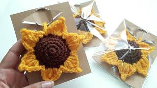 🌻 Como hacer Girasol Crochet 🌻 shorts [upl. by Leiba906]