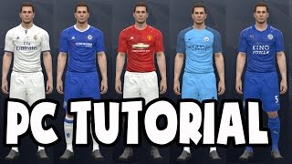 PES 2017 PC Original Kits and Licences Patch Download Link  Tutorial Pro Evolution Soccer 2017 [upl. by Gentry998]