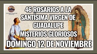 46 ROSARIOS A LA VIRGEN DE GUADALUPE MISTERIOS GLORIOSOS  GUADALUPANO  DOMINGO 12 NOVIEMBRE 2023 [upl. by Flieger]