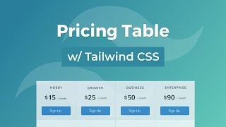 Pricing Table with Tailwind CSS [upl. by Nagem982]