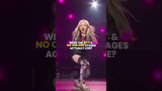 Were the APT amp Number one girl stages actually live kpop blackpink rosé [upl. by Uhn]