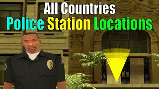 All Countries Police Station Locations in GTA San Andreas [upl. by Kauslick925]