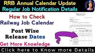 RRB Calendar Update  Annual Calendar for Railway Recruitment  Railway Jobs In Telugu by Srikanth [upl. by Suidaht537]