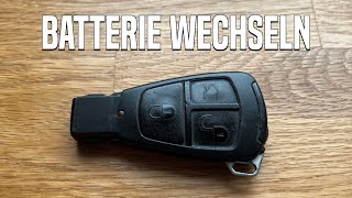 Mercedes Schlüssel Batterie wechseln  Deutsch [upl. by Barby]