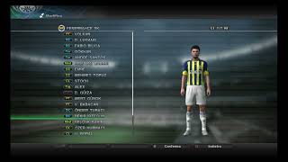 statistiche dei giocatori del fenerbahçe spor kulübü su pro evolution soccer 2011 [upl. by Pamela]