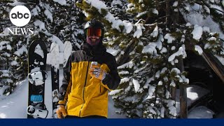 Skier rescues snowboarder buried headfirst in snow l GMA [upl. by Inaniel]