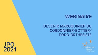 Devenir maroquinier ou cordonnierbottierpodoorthésiste  JPO numériques des Compagnons du Devoir [upl. by Nylakcaj31]