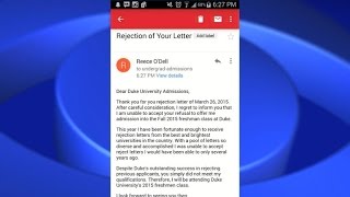 Rejected student sends school a rejection letter of her own [upl. by Aicrag]