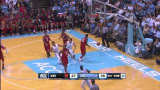 UNC Mens Basketball Highlights vs Maryland [upl. by Carlock]