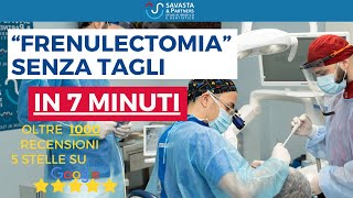 Frenulectomia SENZA BISTURI SENZA TAGLI in 7 minuti  Dr Andrea Savasta Dentista Cagliari [upl. by Coryden705]