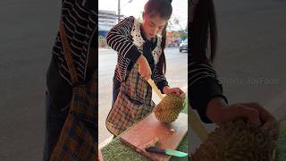 The worlds smelliest fruit Durian fruit cutting skill [upl. by Eelarol69]