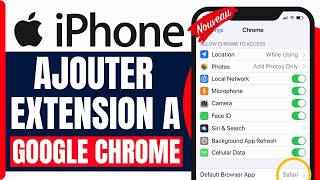 Comment Ajouter Une Extension A Google Chrome iphone  2025 [upl. by Aimo378]